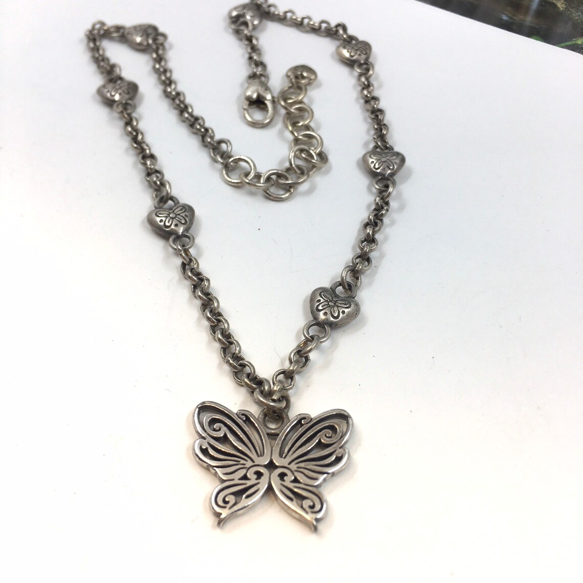 Brighton Retired butterfly charm necklace. Brighton Collection Etsy