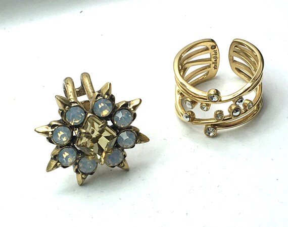 Stella Dot Jewelry Stella and Dot Ring. Color Gold White Cuff