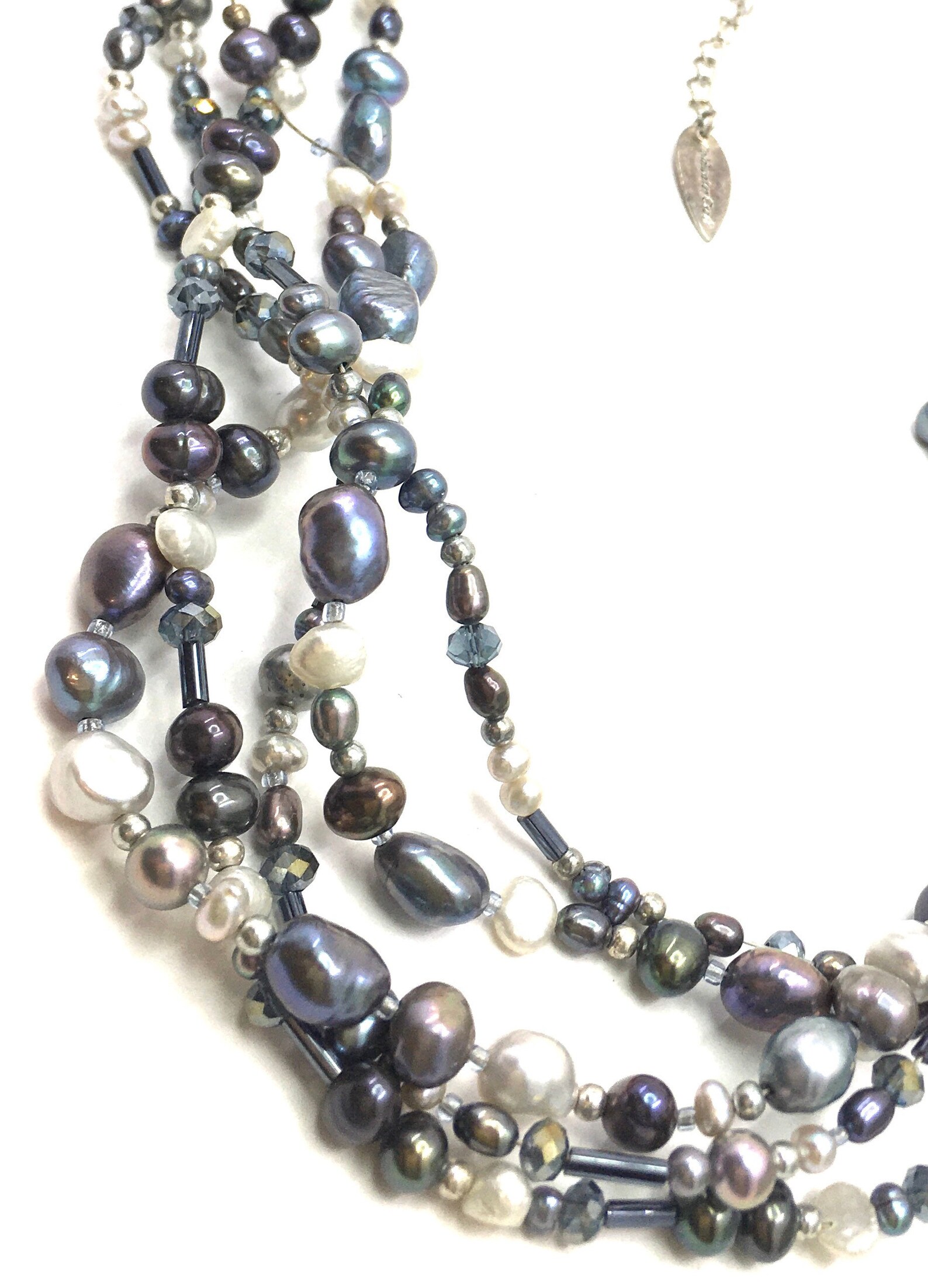 Coldwater Creek Natural Pearl Multi Strand Necklace Mixed - Etsy