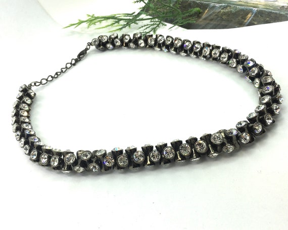 Amazing KJL Kenneth Jay Lane Rhinestone Gunmetal … - image 4