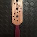 Celestial Oak & Exotic BDSM Spanking Paddle PurpleHeart Redheart Padouk Zebra Walnut Bocote Wenge OTK Dom Sub