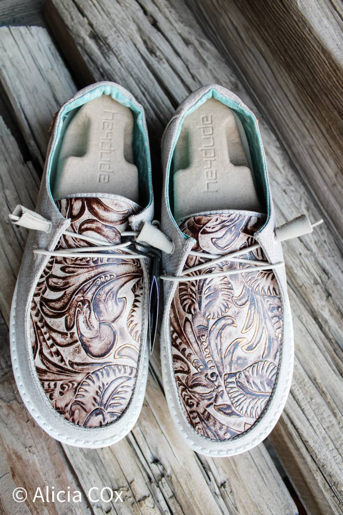 custom hey dude leather