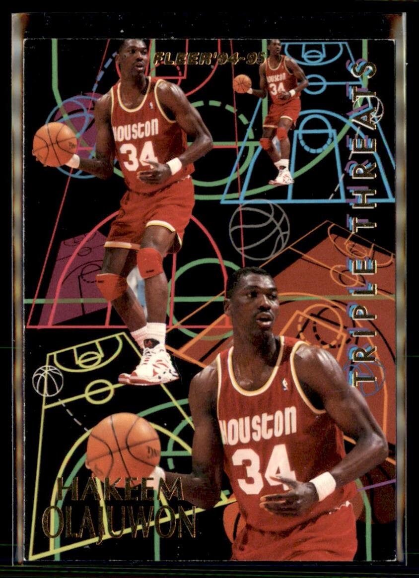 Hakeem Olajuwon 1994 Fleer Triple Threads Basketball Card - Etsy Hong Kong