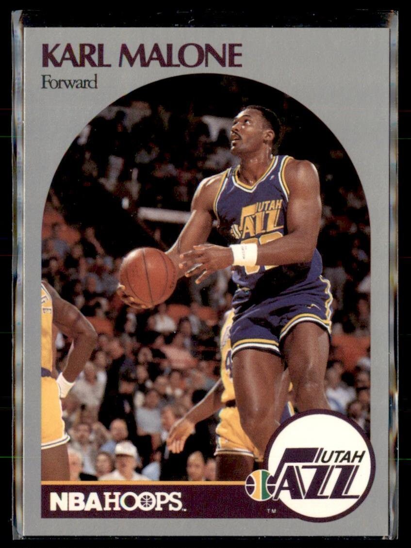 Karl Malone 1990 NBA Hoops Basketball Card 292 - Etsy