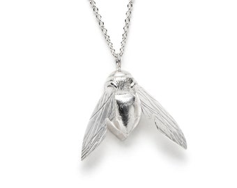 Silver Bumblebee Pendant/Necklace