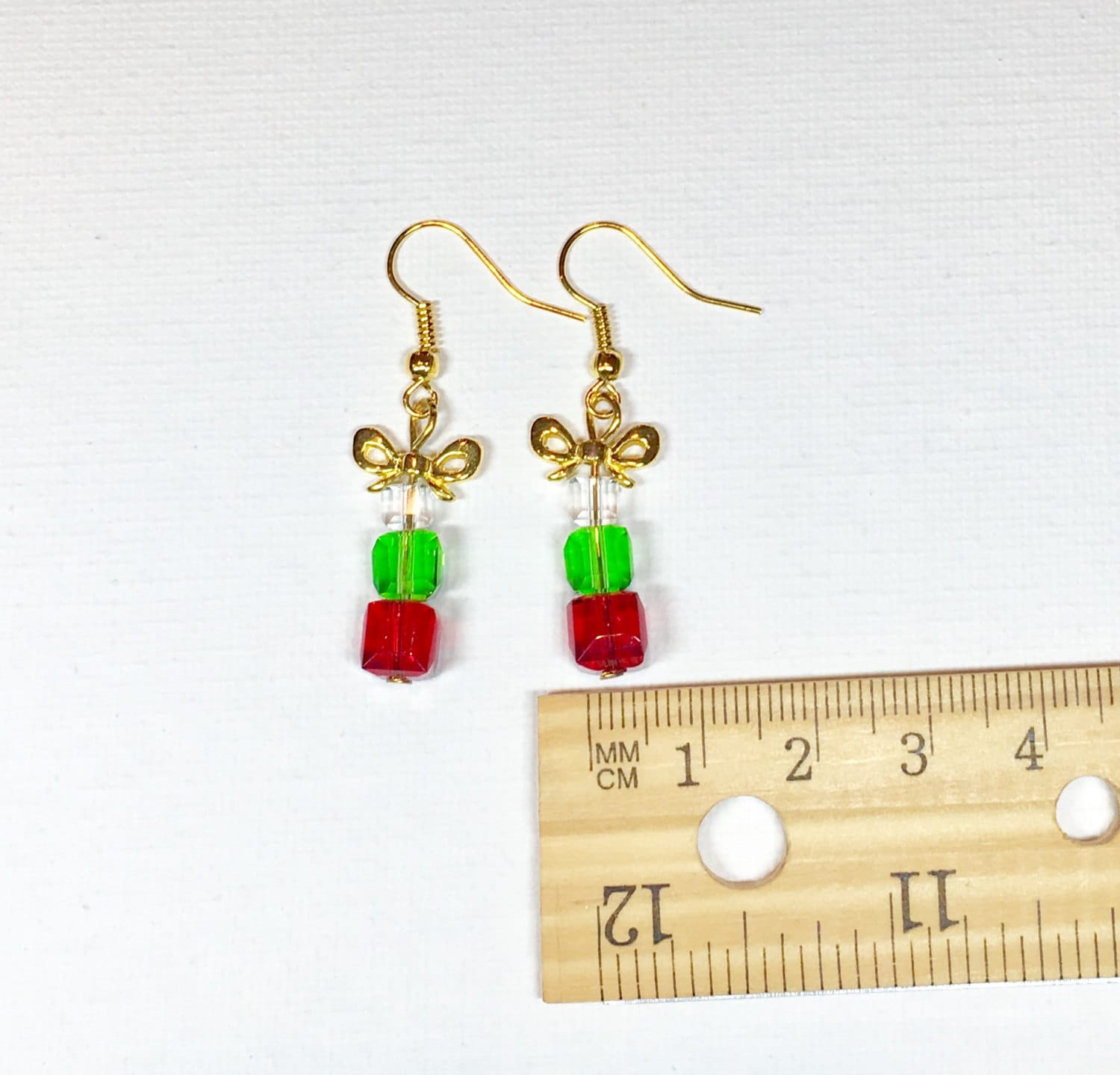 Christmas Earrings Present Earrings Dangle Earrings Holiday | Etsy