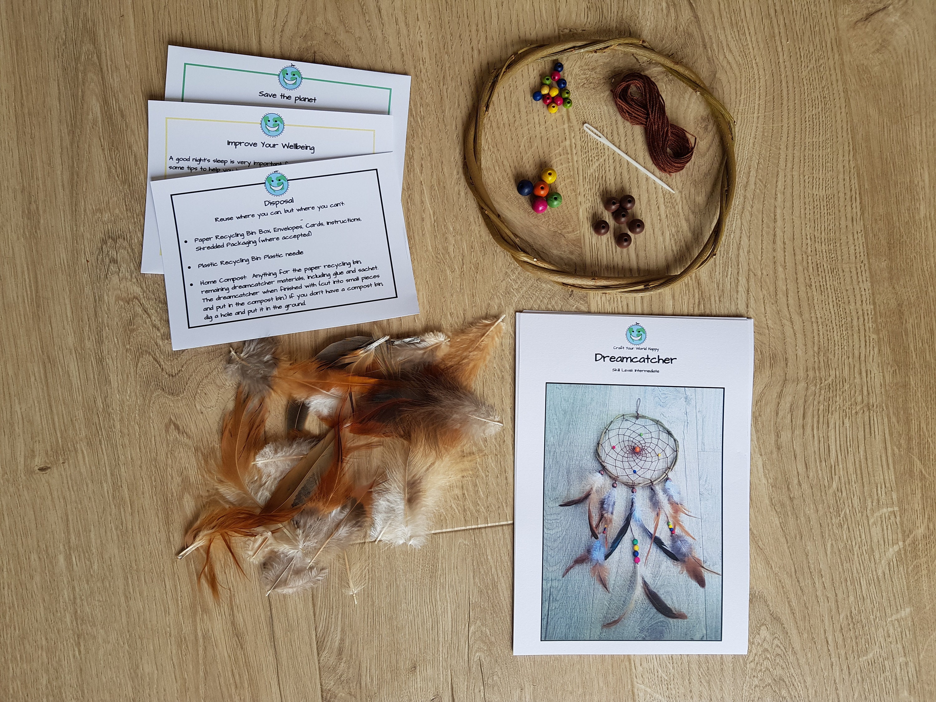 Dreamcatcher Craft Kit for Adults Eco and Wellbeing Craft Box DIY 