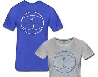 KU Basketball Shirt University of Kansas Jayhawks Tee Both Men's and Women's Styles