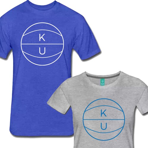 KU Basketball Shirt University of Kansas Jayhawks Tee Both Etsy