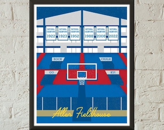 KU Icons Posters - Allen Fieldhouse