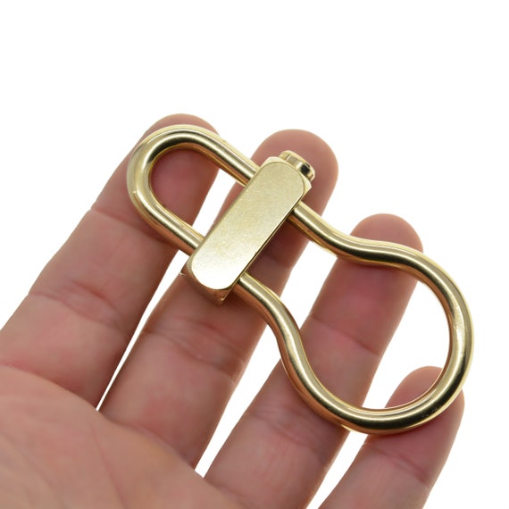 Brass Carabiner Keychain Brass Key Ring Key Carabiner, Cute