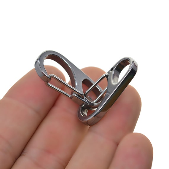 Small mini Super strong fine solid stainless steel spring snap