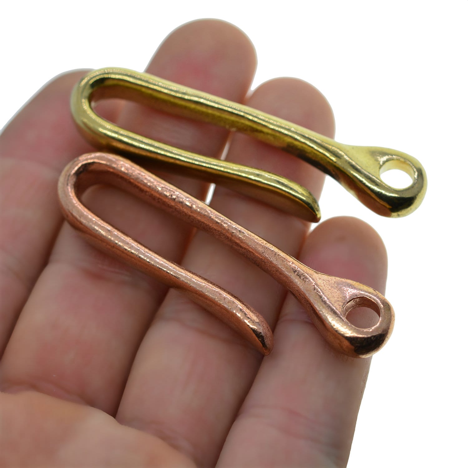 Handmade Fine Solid Raw Brass Copper Round Creative Japanese