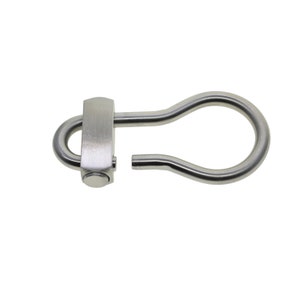 Heavy duty Solid stainless steel bulb click Locking snap Carabiner Key ring Clasp Safety Hook Tool Keychain DIY FOB EDC image 3