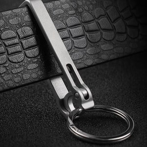 Fero Ti: Titanium Quick Release Key Clip w/Key Ring