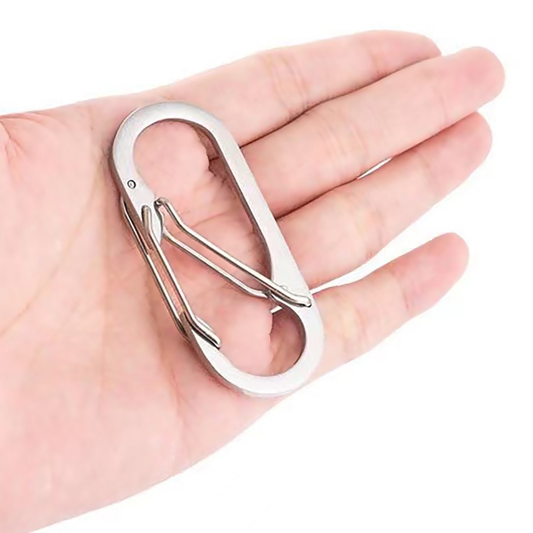 Polished Fine 66mm 2.6inch Large Stainless Steel Oval Double Spring ...