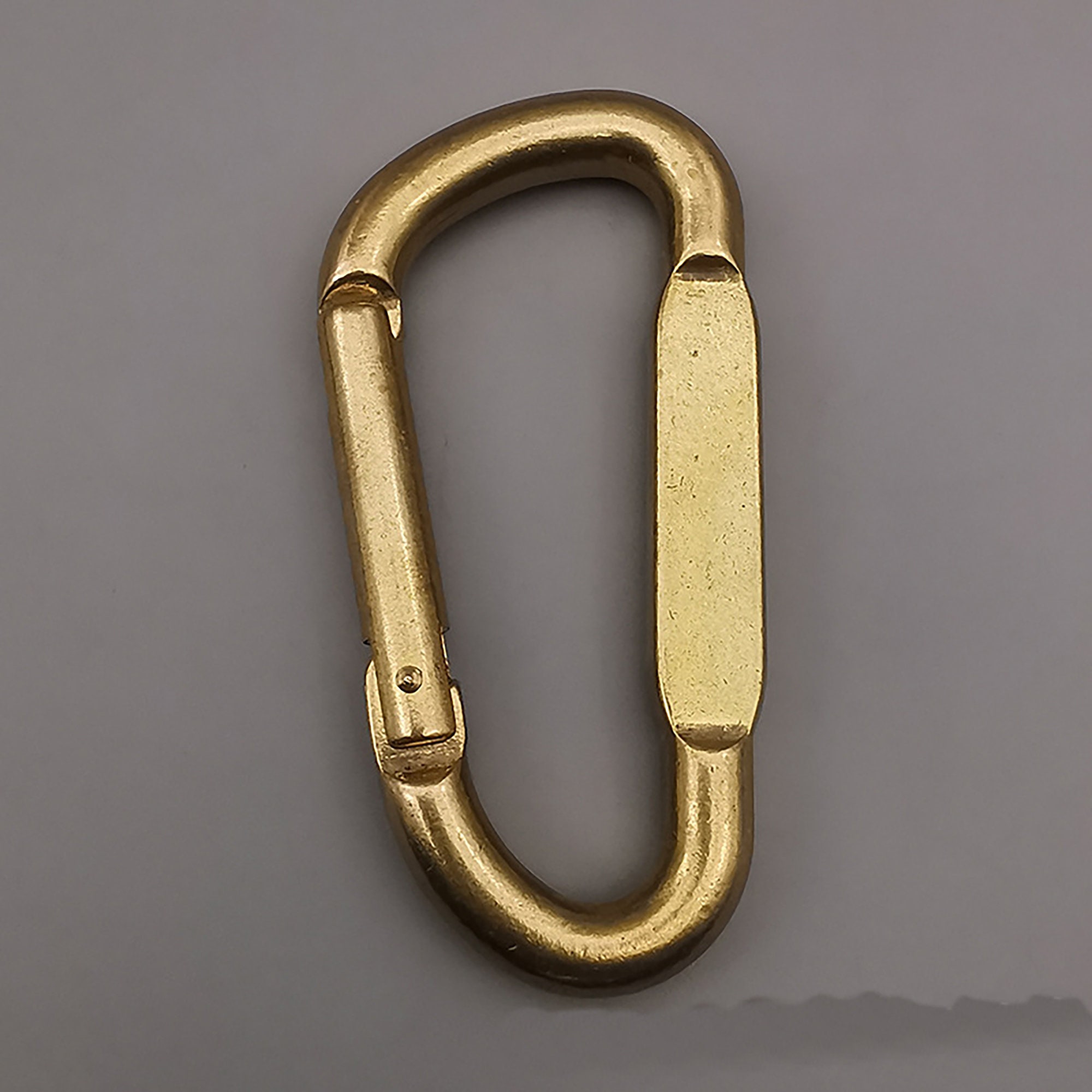 1 or 3 Gold, Silver, Black, Bronze Keychain, Carabiner Spring