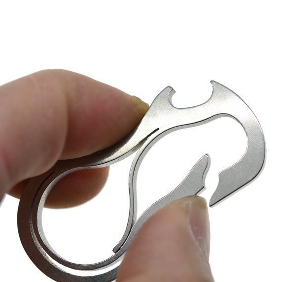 Laser Cut 304 Ti Solid Stainless Steel Spring Snap Hook Quick