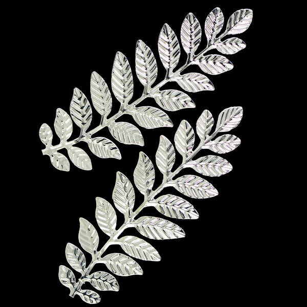 12 pcs 88mm Rose Gold/Gold / Sterling silver Large Filigree Leaf Branch Bookmark Jewelry DIY Making Home Art Decro Findings Pendant