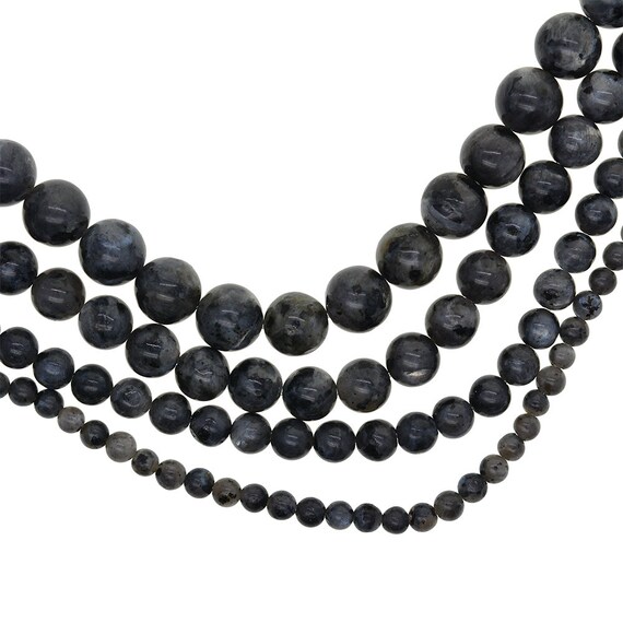 15/" Natural Labradorite Gemstone Round Loose Beads Jewelry Makings Carft 4-10mm