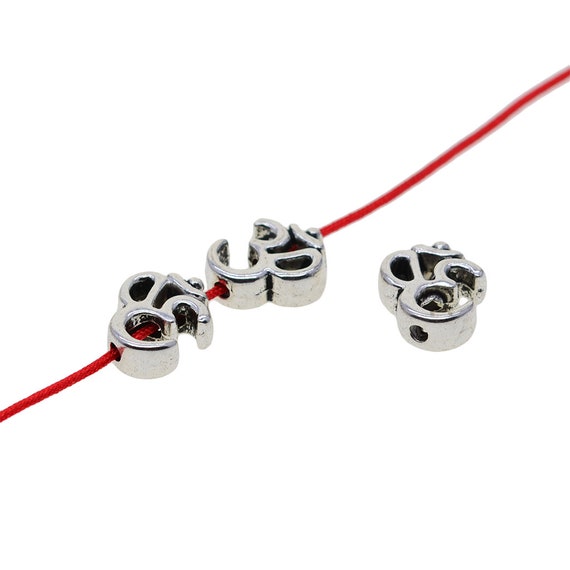 Tibetan Silver spacer Beads Fit DIY Charm Bracelet 30-100pcs 5x4mm hole 2mm A#