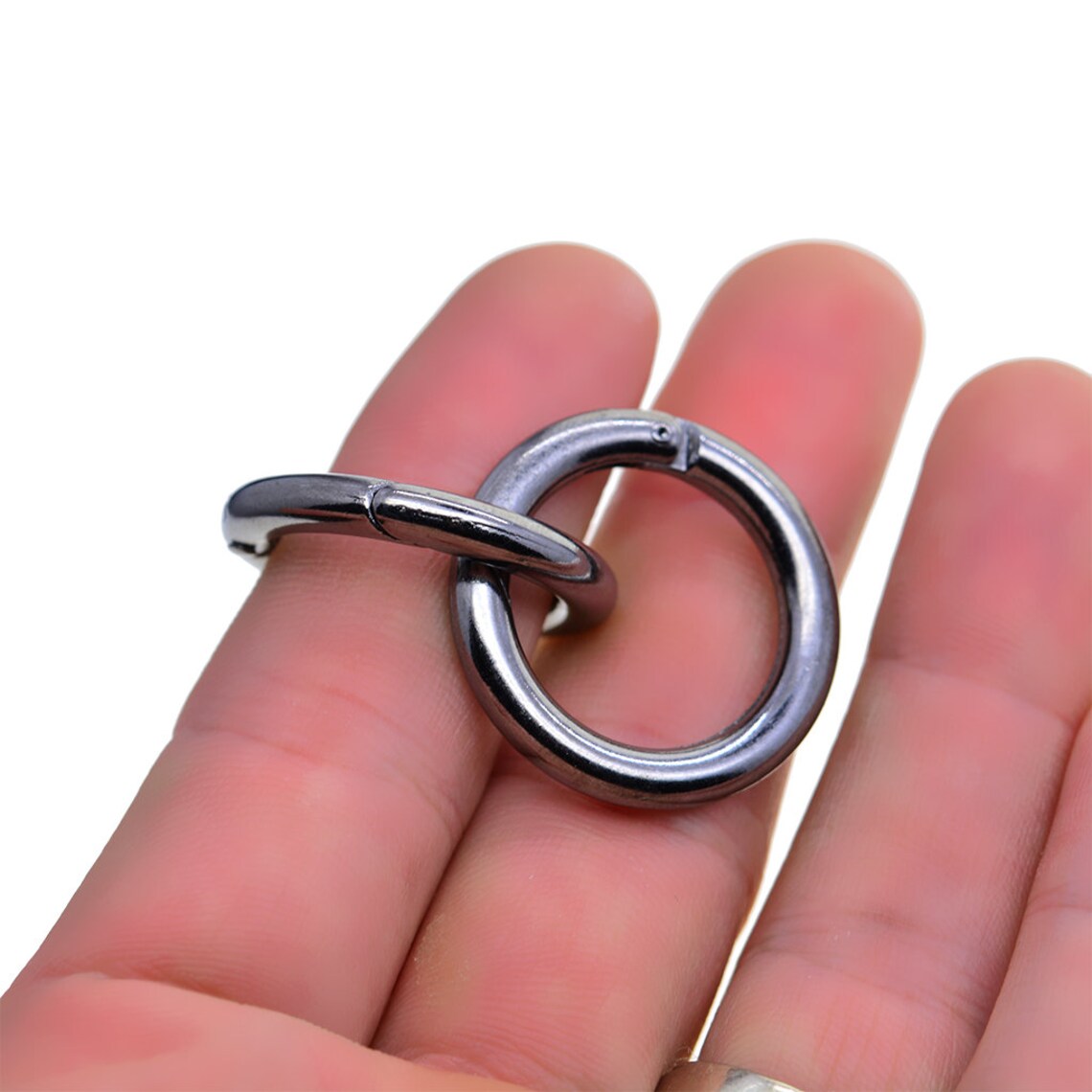 6 pcs Alloy Circle Round Spring Snap Hooks clip Carabiner Etsy