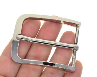 matte black  and silver fine and extra simple pattern solid zinc metal pin lock  belt rectangle buckle for 1.5inch replacement