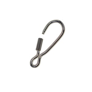 Steel Bshaped Screw Locking Carabiner Keychains Clasp Safety Hook Buckle Tool Keychain keyring EDC gear DIY making supplies image 6