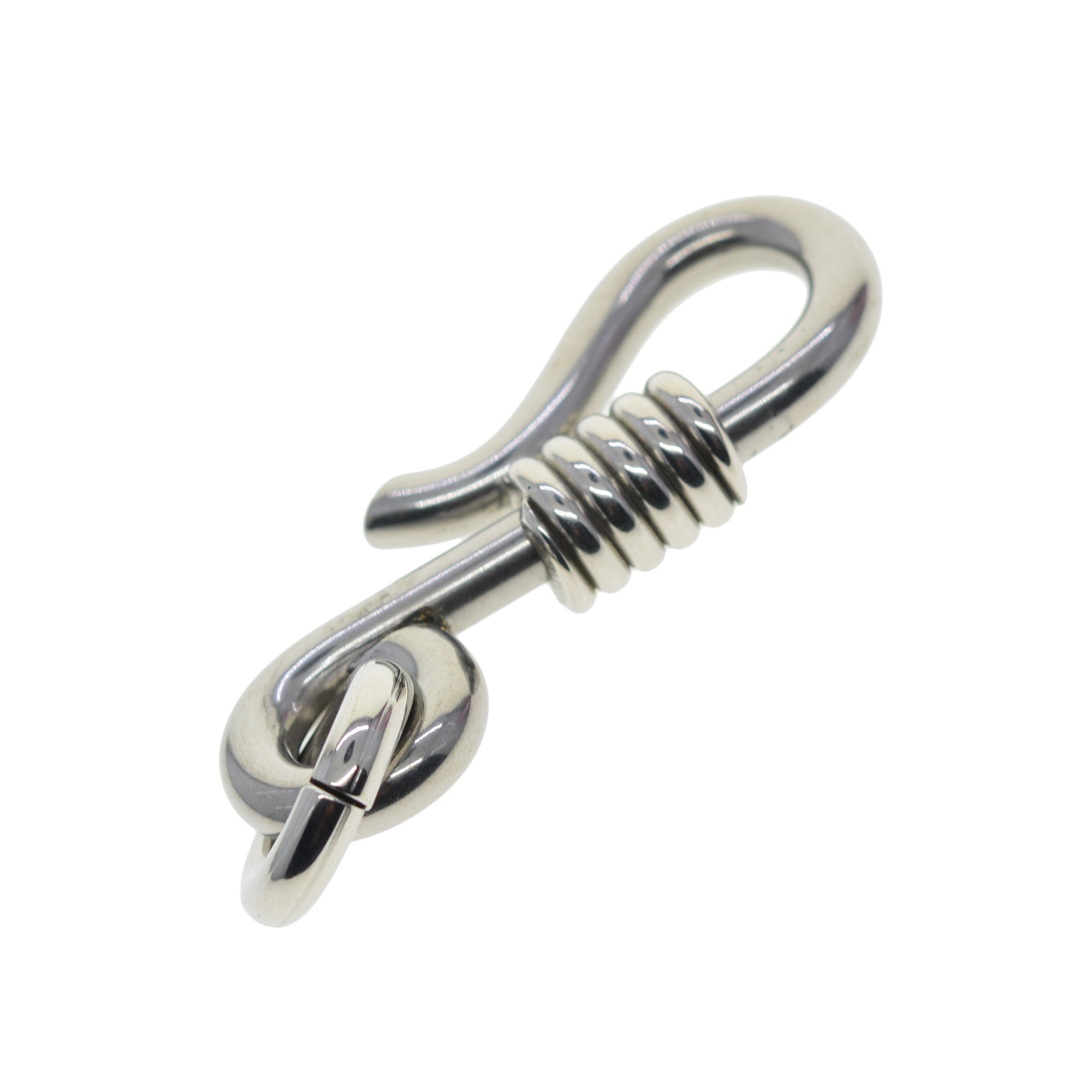 Fine Solid 304 Stainless Steel Creative 5mm Wire Wrapped Japanese U Fish  Hook Keychain Key Split Ring Holder FOB EDC DIY Making Supplies -   Canada