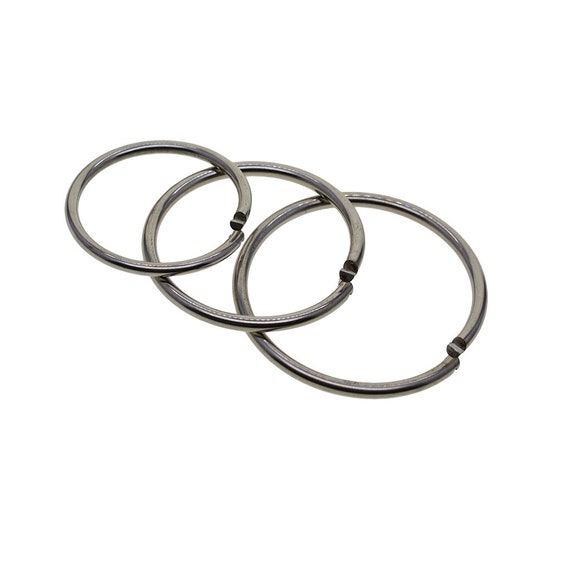Solid Brass/Stainless Steel Lock O Ring Quick Release Jump Keychain Loop Ring 