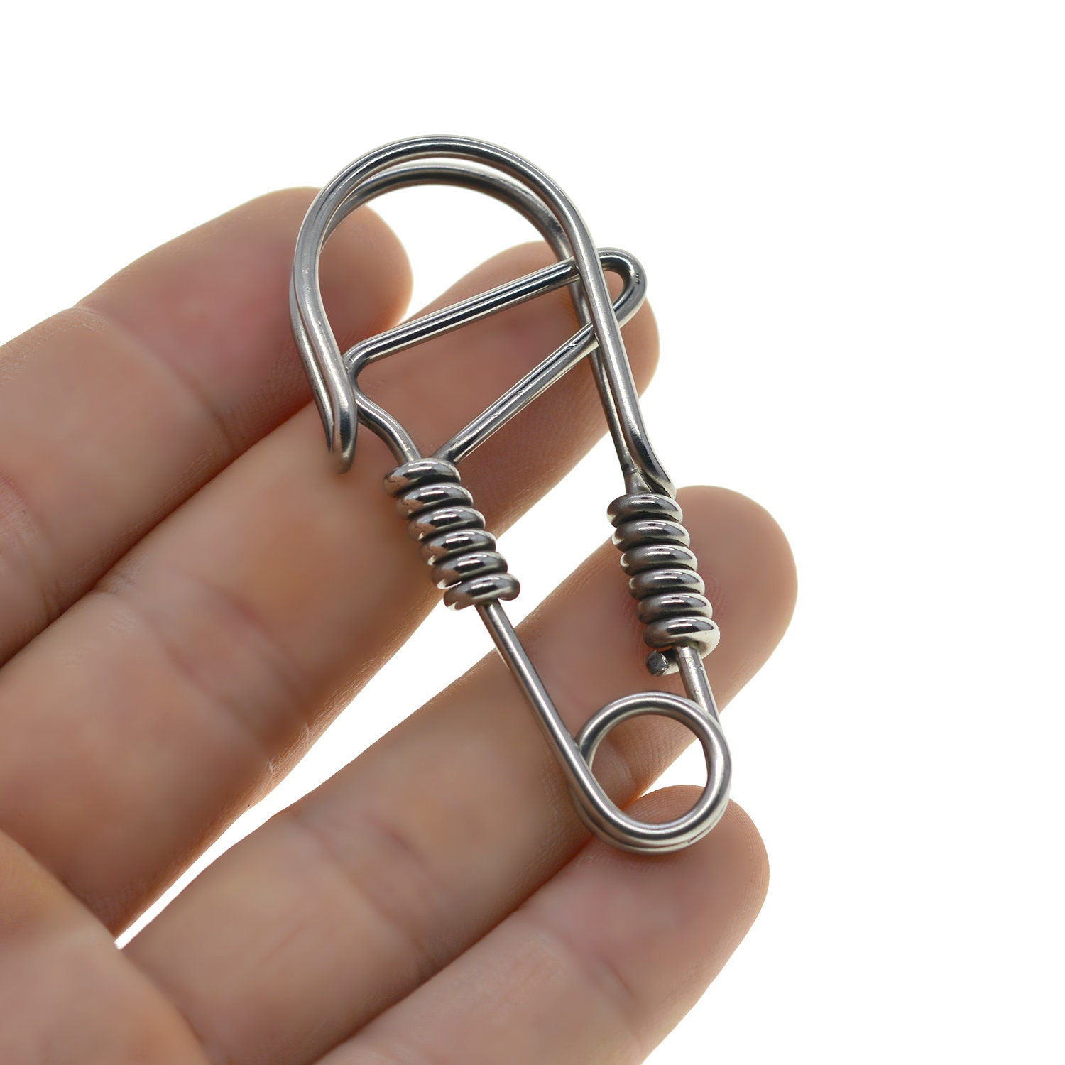 Stainless Steel Spring Snap Hook Carabiner,stainless Steel Clip Star Shape  For Diy Jewelry Making Keychain Bag W91f - Key Rings - AliExpress