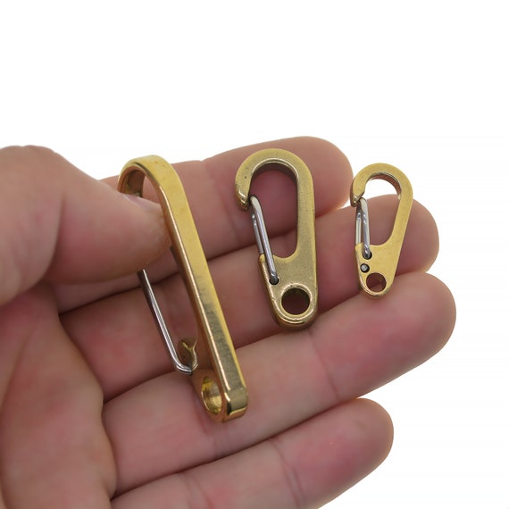 Assorted Sizes Strong Fine Solid Brass Stainless Steel Spring Snap