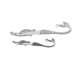 Classic LONG and short Tibetan Silver metal alloy Beading Mermaid Bookmarks With Loop For Jewelry DIY Making image 5