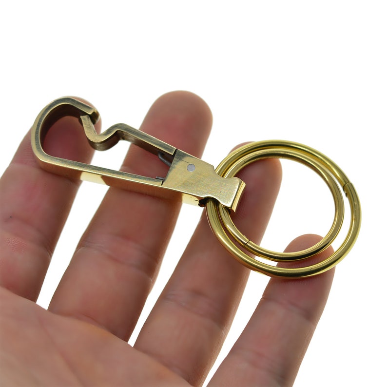 Solid Brass easy open spring Snap Hook Luxury business Etsy