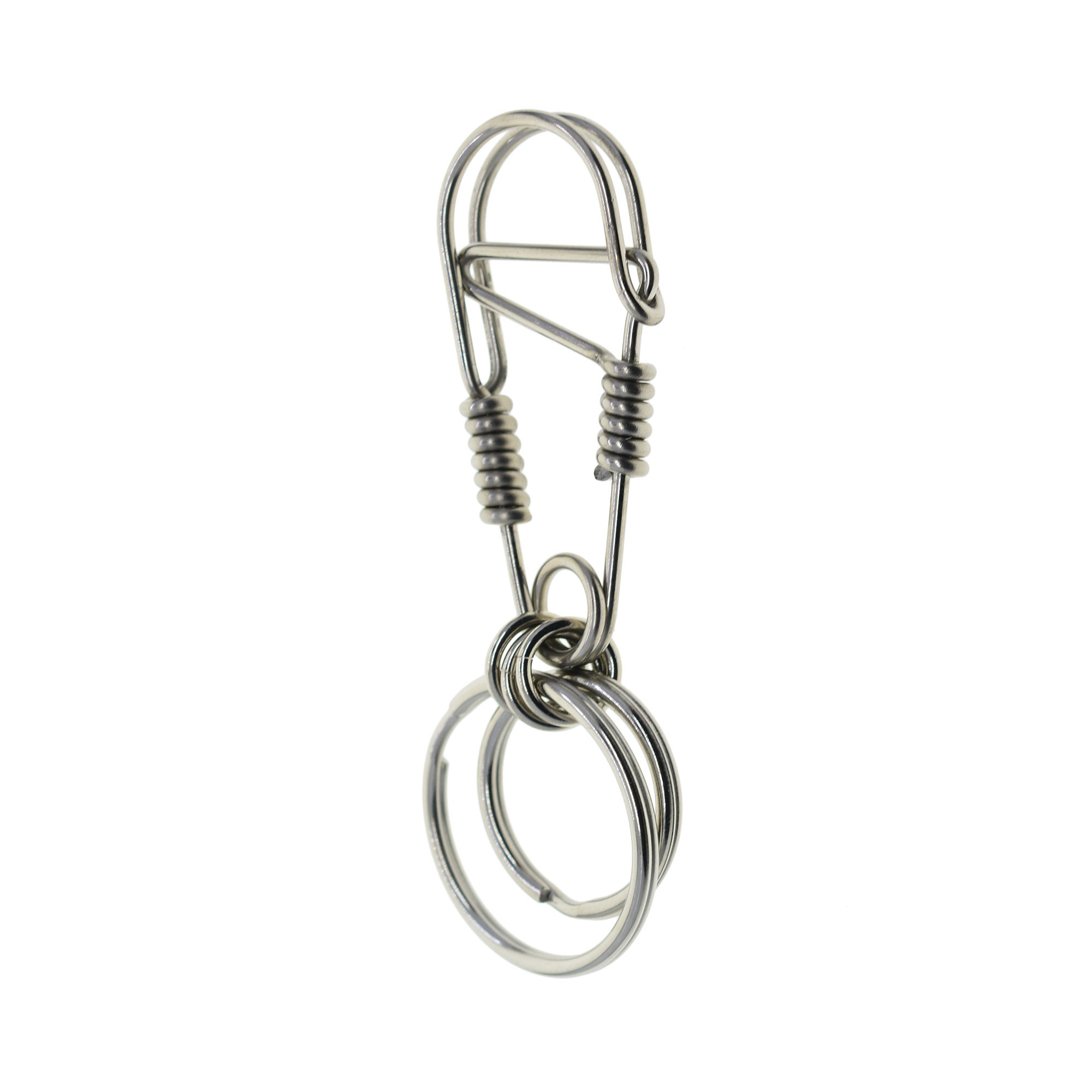 Minimalist Beads Wire Wrapped Stainless Steel Carabiner Keychain, Super  durable keychain - Buy once use forever
