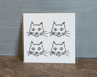 Tatouage Chat Etsy France