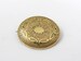 Victorian Oval Enamel Pendant Brooch. 14K Rolled Gold Black Enamel Taille d'Epargne Mourning Pin. . 