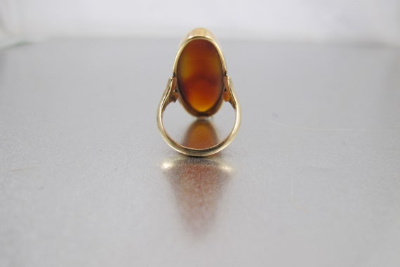 Antique 10K Scottish Agate Ring. Victorian Large … - image 3