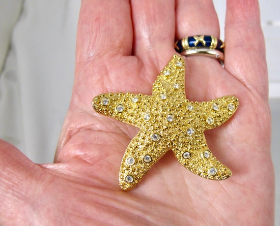 Swarovski crystal star pin - Gem