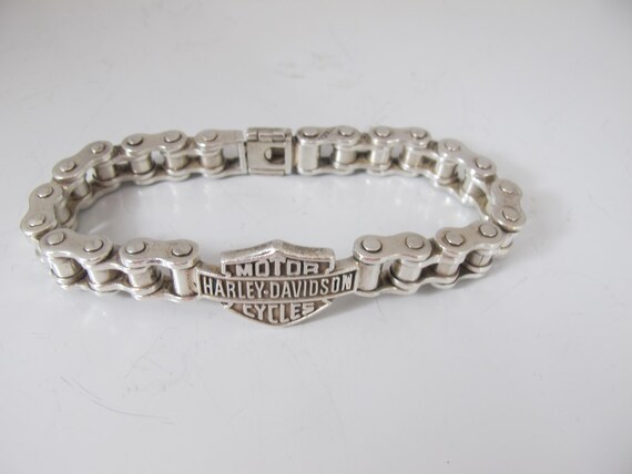Harley Davidson Sterling 925 Bike Chain Link Bracelet 83.40 Gr