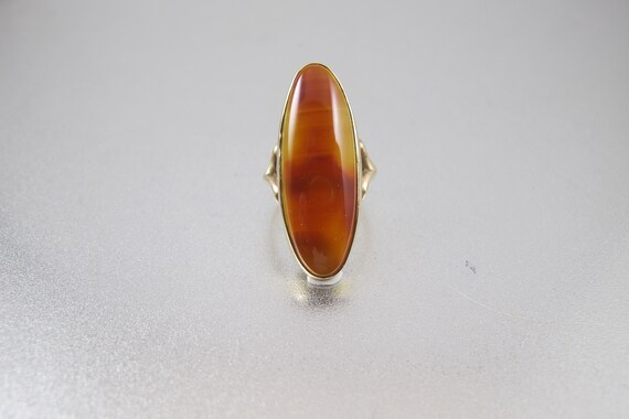 Antique 10K Scottish Agate Ring. Victorian Large … - image 8