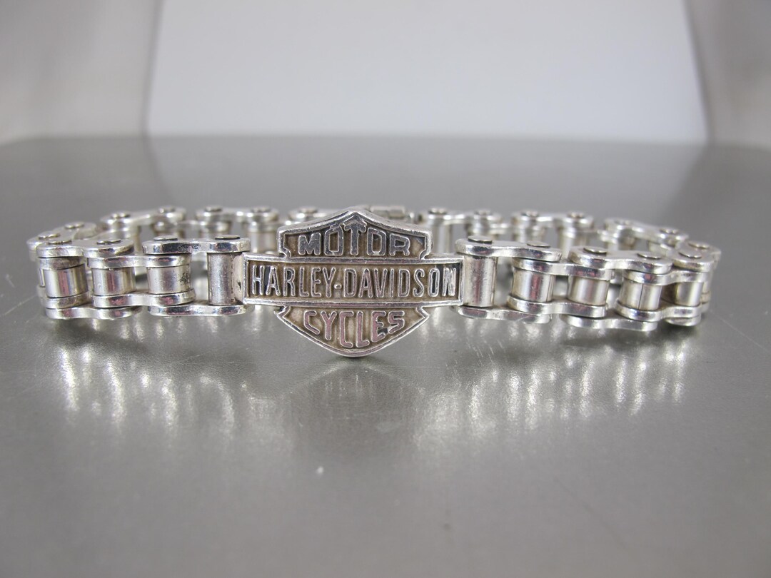 Harley Davidson Sterling 925 Bike Chain Link Bracelet 83.40 Gr