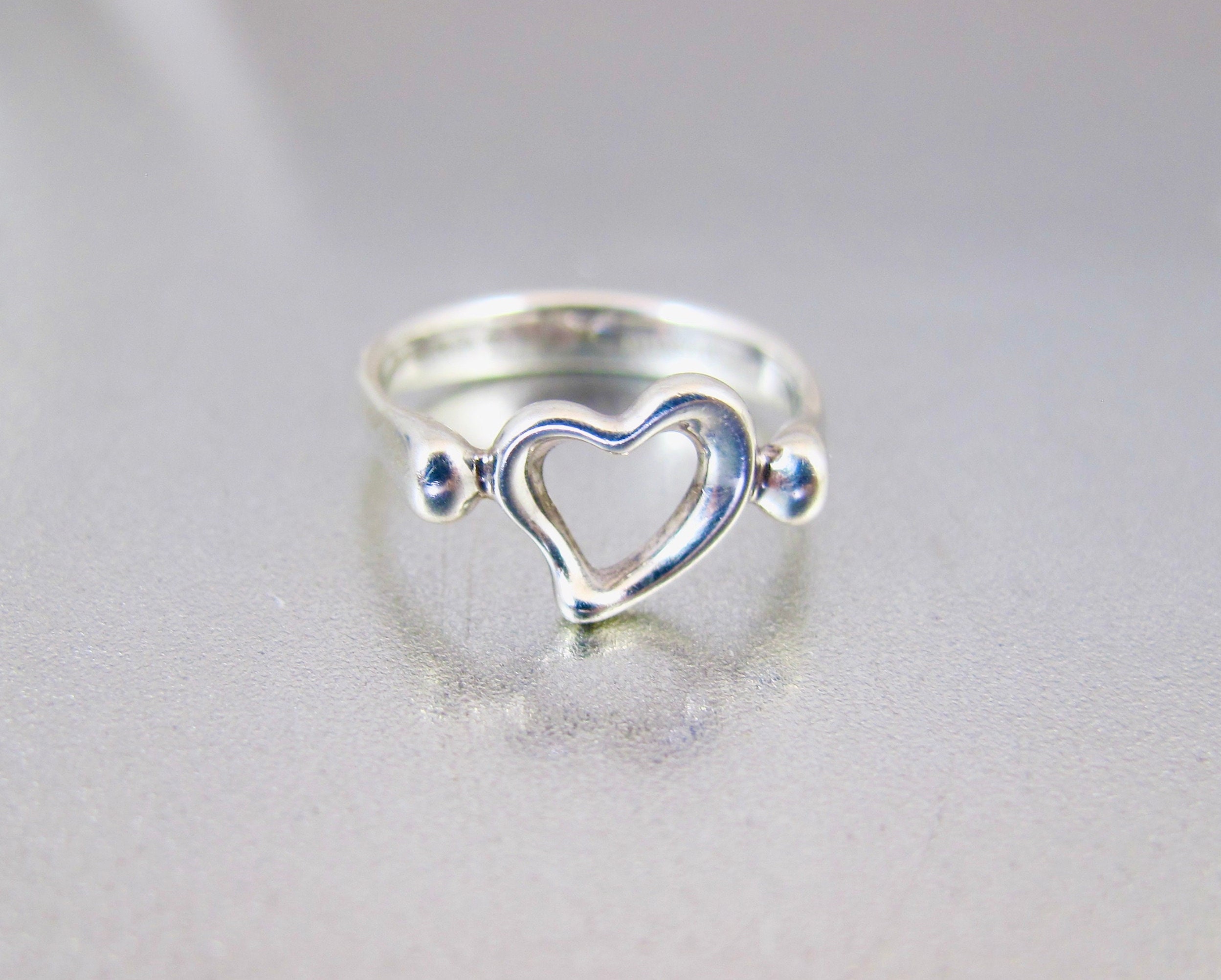 Elsa Peretti Sterling Heart Ring 