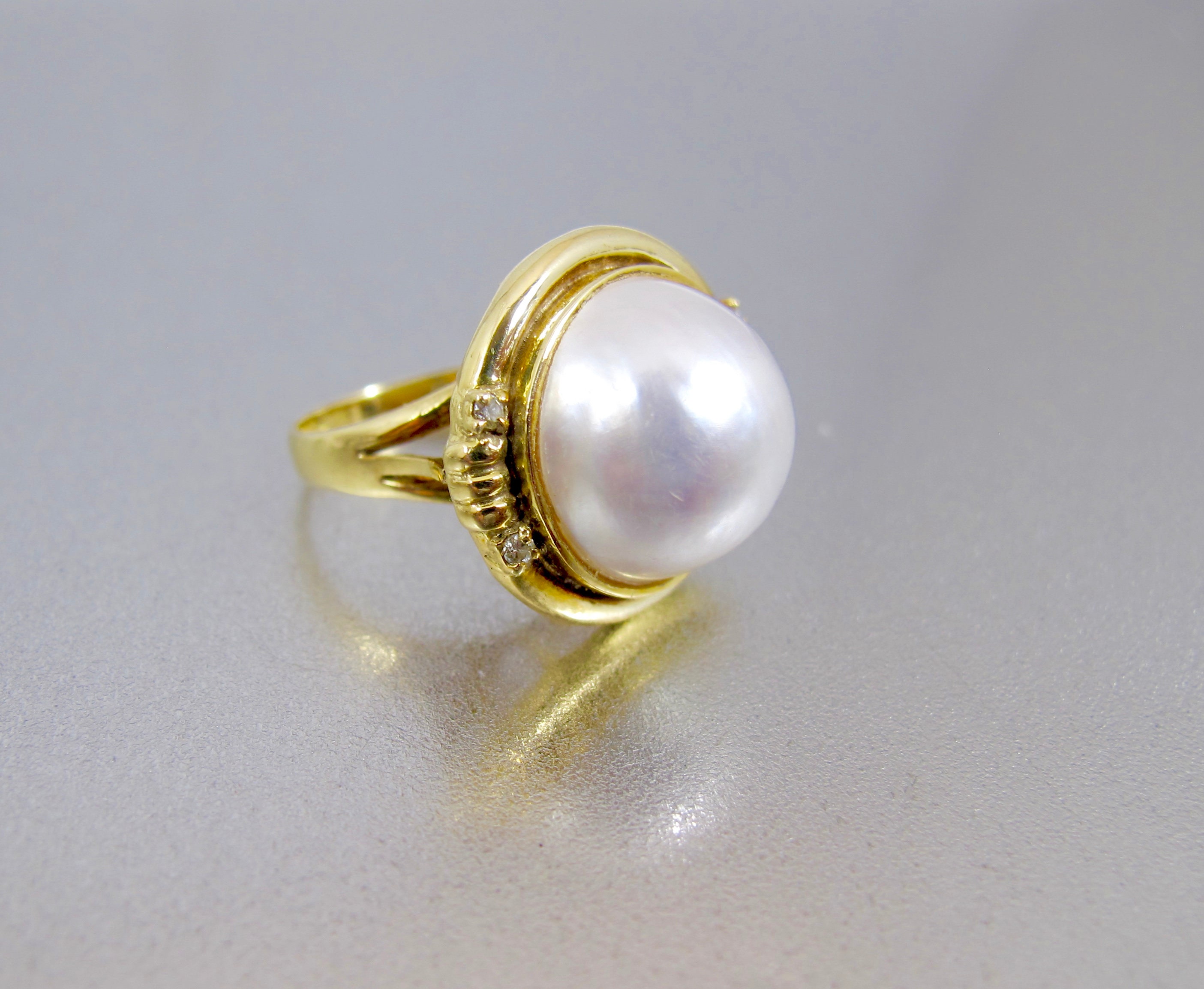 Mabe pearl rings sale best sale