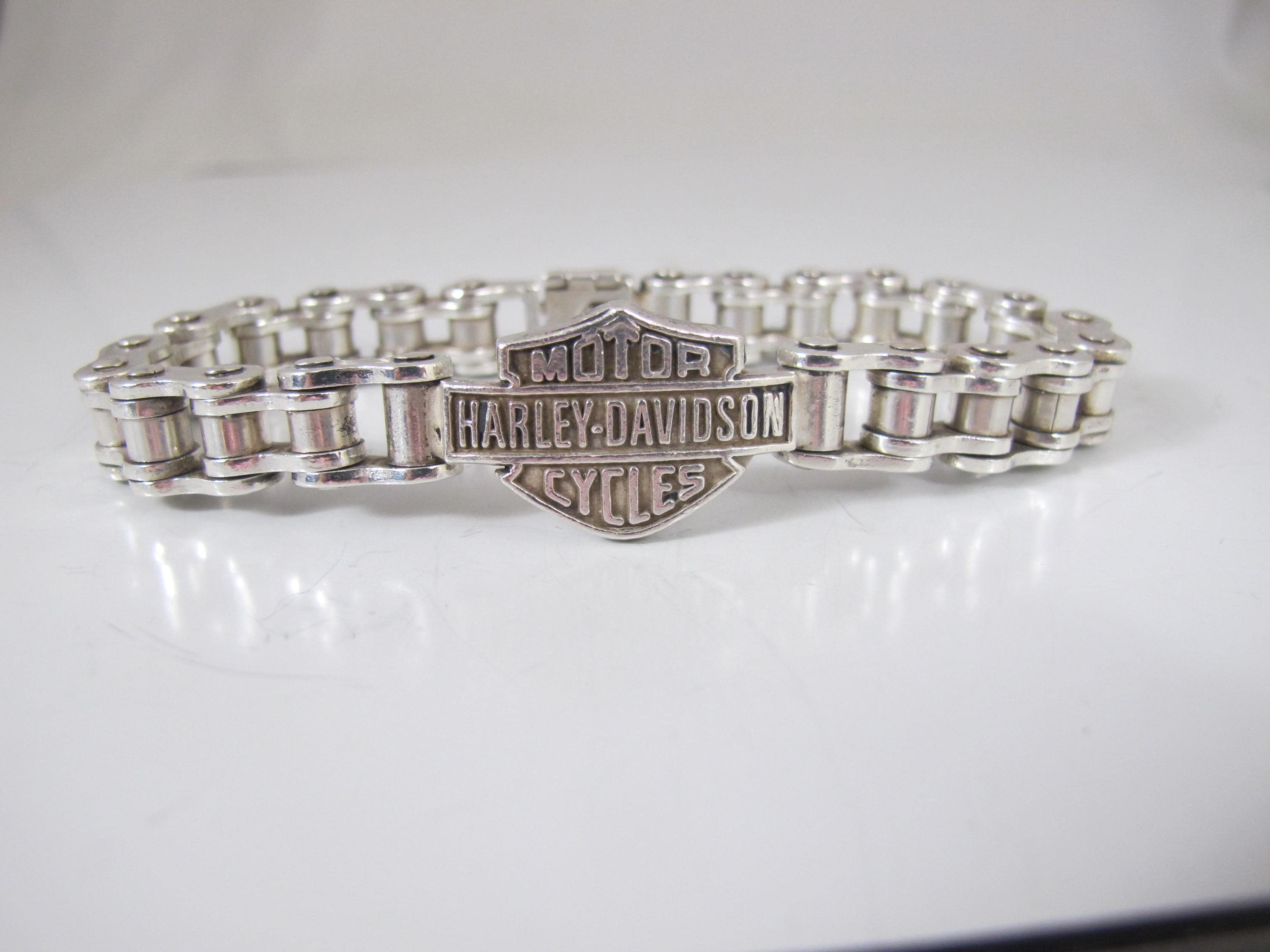 Harley Davidson Sterling 925 Bike Chain Link Bracelet 83.40 Gr
