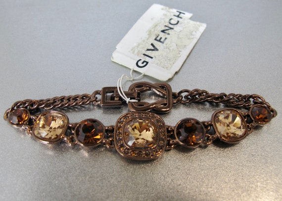 Givenchy Bracelet. Givenchy Gunmetal Copper Bronz… - image 10