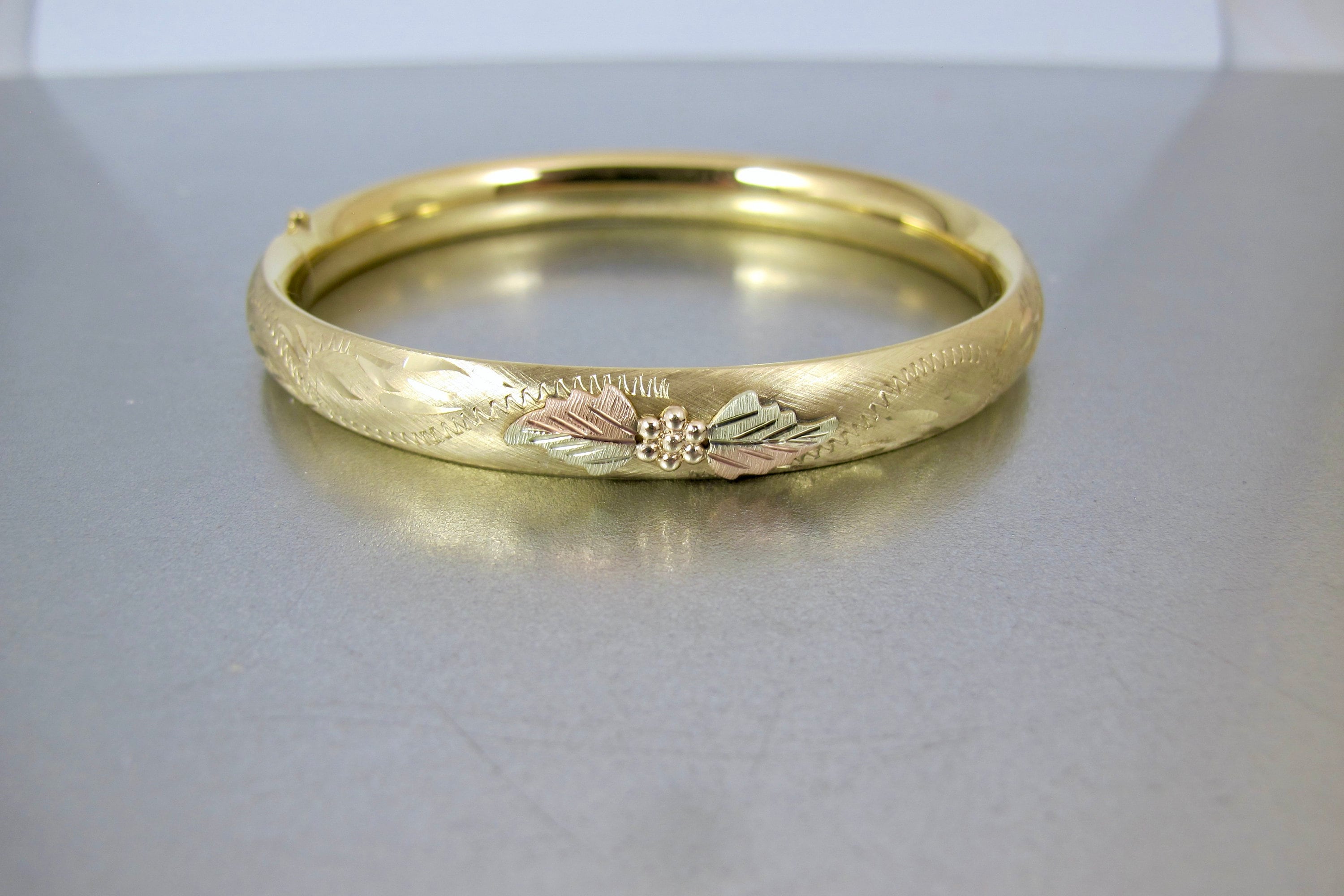 Vintage black hills gold bracelet deals