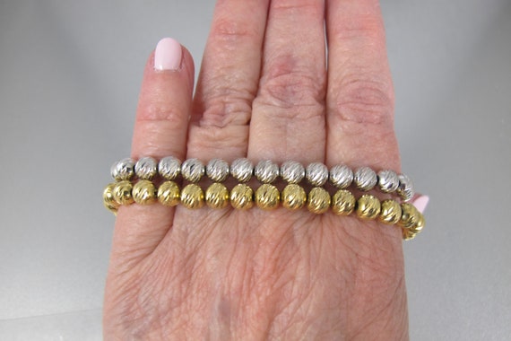 Milor Italy Sterling Bead Bracelets. Set of Two M… - image 3
