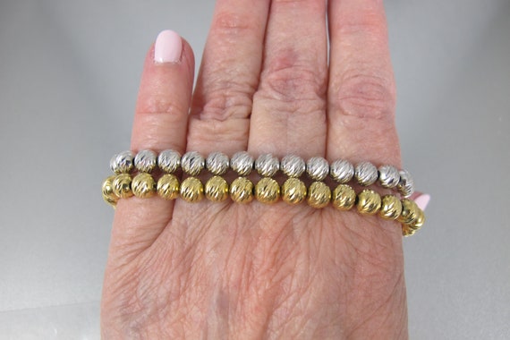 Milor Italy Sterling Bead Bracelets. Set of Two M… - image 8