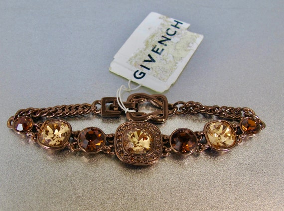 Givenchy Bracelet. Givenchy Gunmetal Copper Bronz… - image 5